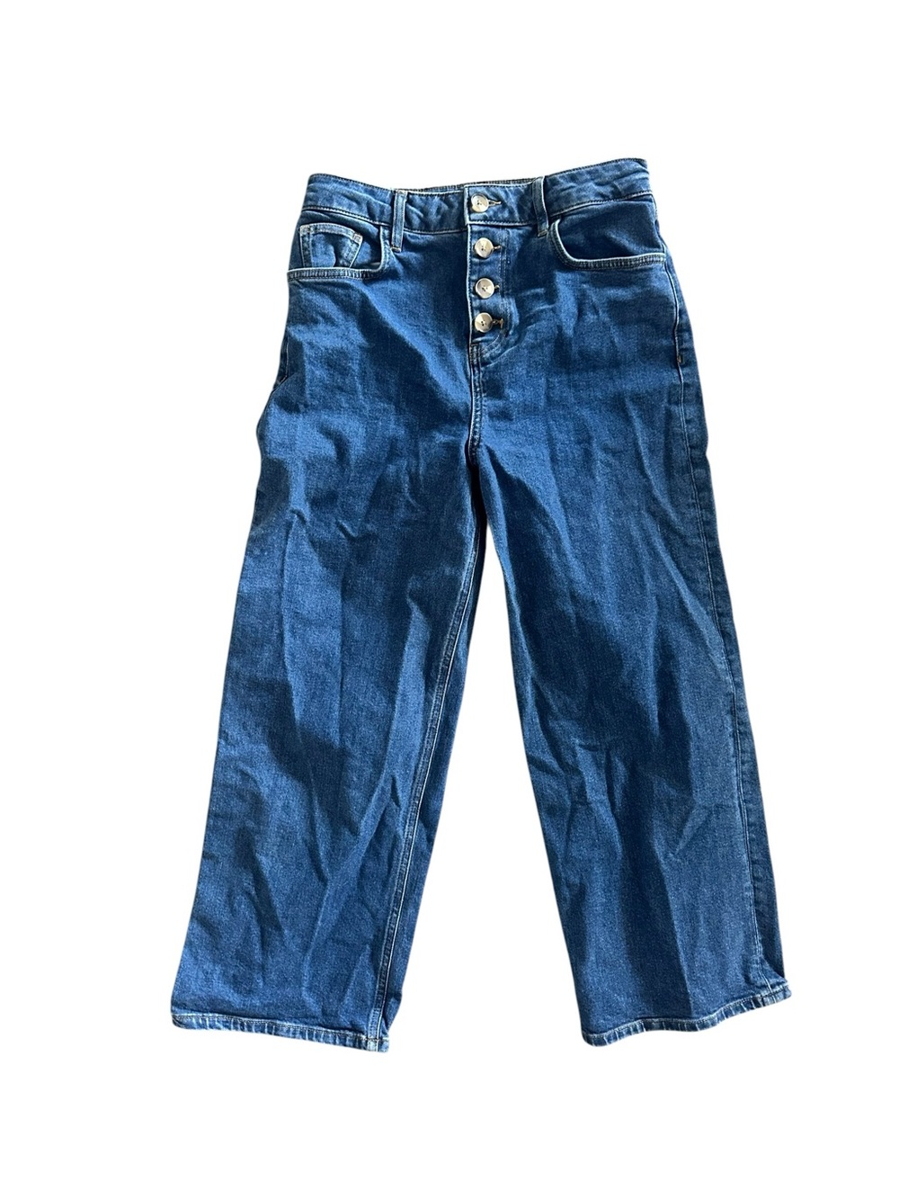 Boden Denim Button‎ Fly Wide Leg Jeans Size 6
